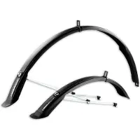 Simpla Ensemble de garde-boue Ubiquit 45 pour vélo loisir - Noir - 28 pouces