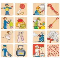 Goki Jeu de mémoire en bois Occupation