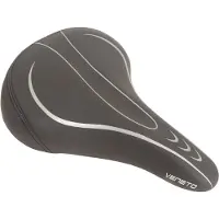 Edge Selle Bicycle Veneto avec support arrière et éclairage arrière - noir
