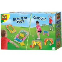 SES Creative Jeux de plein air - Croquet et lancer de sacs de ha - - UneTaille - Jeu