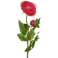 Basic Artificial Flower Ranunculus 57 cm Red