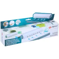 Alpina Corde à linge extensible - 4 lignes - 14 m