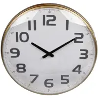 Detexpol Horloge murale Dresden 43x6.5x43 cm Laiton/métal