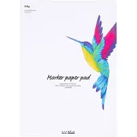 Creativ Company Bloc de papier A3 blanc pour marqueurs - 30 feuilles de papier à dessin