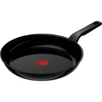 Tefal Renew Black Koekenpan 28 cm Zwart - Céramique - Céramique noire Renew - Surface lisse à induction - Poêle à frire - Aluminium