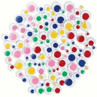 Colorations - Yeux autocollants de couleur, 100pcs.