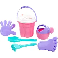 Cavallino Toys Classic Bucket Set Pink, 7dlg.