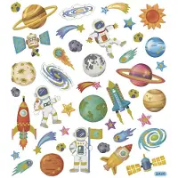 Creativ Company Stickers Espace, 1 feuille