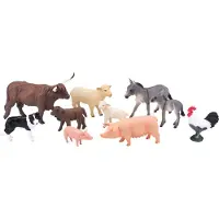 MOJO Farmland Farm Animals Start Play Set, 10dlg. - 380030