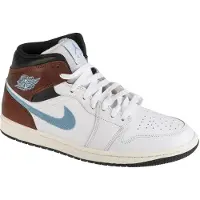 Jordan 1 Mid FQ7831-142, baskets, hommes, blanc, taille : 46