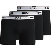 BOSS Boxers 'Power' gris clair / noir / blanc