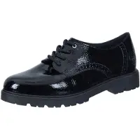 Rieker Chaussure à lacets 'Schnürschuh Damen 45502 00 Kunststoff (Synthetik) in schwarz' noir