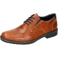Rieker Chaussure à lacets bleu marine / cognac