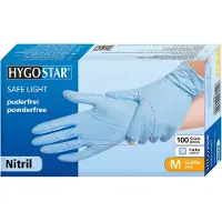 Hygostar 2701 Nitrile Gants Dé'séfe Light Hygo Norme, L, Bleu