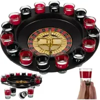 Malatec Jeu de roulette alcoolisée - Coffret cadeau anniversaire 16 verres