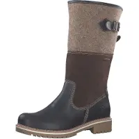 Tamaris Bottes brun foncé / marron chiné / noir