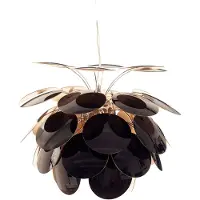 Marset Discocó Suspension Lamp Black | Gold | Ø : 68 cm x H : 52.1 cm
