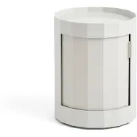 HAY Facet Cabinet Misty Grey | 100 (1 door, H49) | With feet and castors