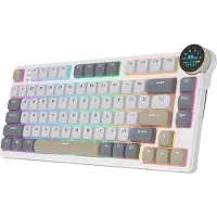 Royal Kludge RK N80 Clavier gaming Pearly Dawn Commutateur rouge