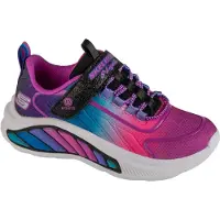 SKECHERS Filles, Baskets, Rainbow Cruiser Schuhe schwarz, Noir, (31)