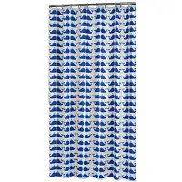 Sealskin Rideau de Douche Sealskin Whale Bleu Blanc