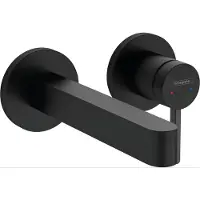 Hansgrohe Finoris robinetterie de lavabo monocommande modèle encastré pour montage mural avec bec 16,5 cm, portée 168mm, 76051670