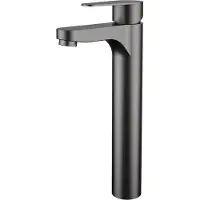 Allibert Mitigeur de lavabo haut Allibert CANGGU 4,5 x 14,5 x 30 cm Gun Métal acier inoxydable cartouche céramique