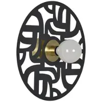 Market Set Applique Murale , Labyrinthe, dimmable, Noir, Salon / séjour, Métal, Design