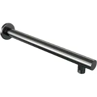 Brauer Gunmetal Edition Bras mural - droit - 40cm - PVD - gunmetal brossé 5-GM-014
