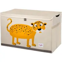 3 Sprouts Boîte de rangement - 38x61x37 - Leopard - - UneTaille - Cageot