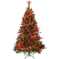 House of Seasons Set de décoration de sapin de Noël - 100 pièces - Rouge