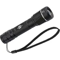 Brennenstuhl LuxPremium TL 601 lampe de poche LED, 600 lumens, focus continu, aluminium, IP67, 137 mm, noir