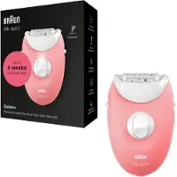 Braun Silk pil 3 3 176 Épilateur Épilation longue durée blanc-rose Épilateur électrique prêt à l'emploi