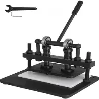 Vevor Machine de Découpe du Cuir Manuelle 260x150 mm Machine à Découper Manuelle Machine de Coupe du Cuir Machine de Découpage Manuelle pour Cuir Feuilles en Plastiques Feuilles en Caoutchouc