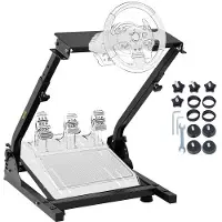 Vevor Support de Volant Pliable pour Simulateur de Cockpit Support Simulateur de Course Logitech G25 G27 G29 et G920 Pédale Non Incluse