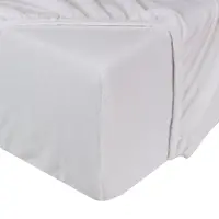 DoubleDry Drap-housse Molton - Protège-matelas 180x200 cm - Éponge stretch - Coton - Élastique sur tout le pourtour - Blanc
