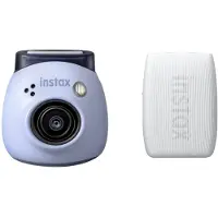 Fujifilm Appareil photo numérique INSTAX PAL, bleu lavande + imprimante mini Link 3, blanc argile