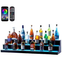 Vevor Présentoir à Bouteilles Lumineux Éclairé par LED
