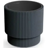 Prosperplast Pot De Fleur 40 X 38 Cm - Pot Plante 38l Avec Pot Intérieur De 20l - Cache Pot En Plastique - Pour L'intérieur Et L'extérieur - Gris