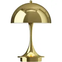 Louis Poulsen Lampe de table portable Panthella 160 en laiton métallisé