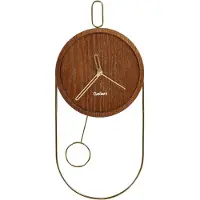 Beliani Sierre 20 Cm Dark Brown Lumarko Wall Clock !