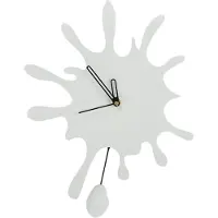 Beliani Horloge murale Lumarko blanche de 27 cm