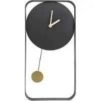Beliani Servoz 21 Cm Metal Black Lumarko Wall Clock