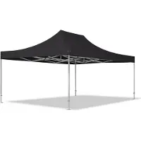 TOOLPORT 4x6 m Tonnelle pliante Alu, PES 800, noir