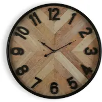 Versa Horloge Murale Versa en MDF et Cristal (6 x 60 x 60 cm)
