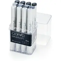 Copic Sketch Lot de 12 CG Cool Grey