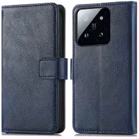 IMoshion Étui de télephone portefeuille de luxe Xiaomi 14T Pro - Bleu foncé