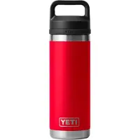 Yeti Rambler Bottle 18oz Chug Cap, Rescue Red, gourde thermos avec bouchon chug, 532 ml