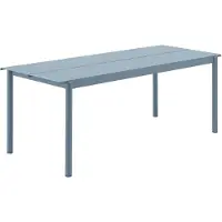 Muuto Linear Acier Table Pale Blue | 200 x 75 CM | 78.7 x 29.5in