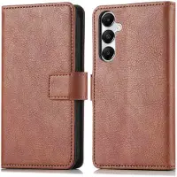 IMoshion Étui de télephone portefeuille de luxe pour Samsung Galaxy A16 - Marron